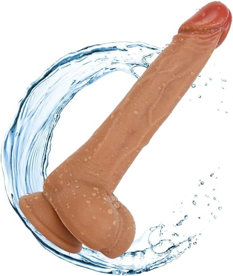 8-inch-silicone-realistic-thrusting-dildo-buy-online-india-discreet-delivery